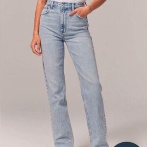 Abercrombie & Fitch Light Blue Straight Leg Jeans